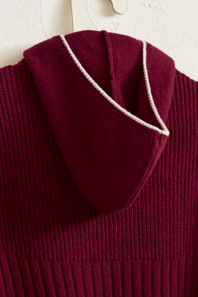 
                  
                    Wool Hoody Knit Pullover
                  
                