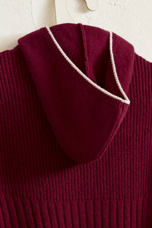 
                  
                    Wool Hoody Knit Pullover
                  
                