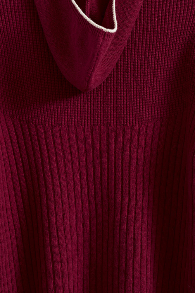 
                  
                    Wool Hoody Knit Pullover
                  
                