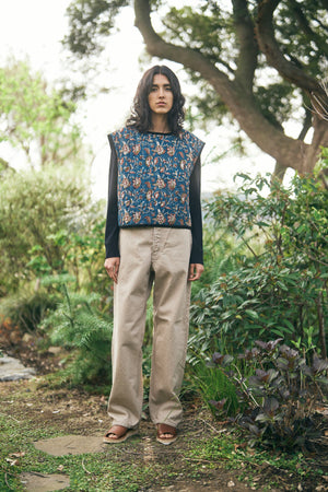 
                  
                    Block Print Quilted Vest
                  
                