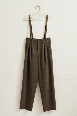 
                  
                    Mix Wool Suspender Pants
                  
                