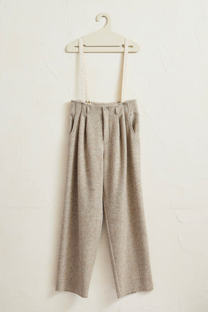 
                  
                    Mix Wool Suspender Pants
                  
                