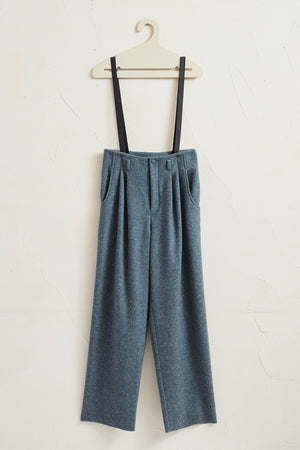 
                  
                    Mix Wool Suspender Pants
                  
                