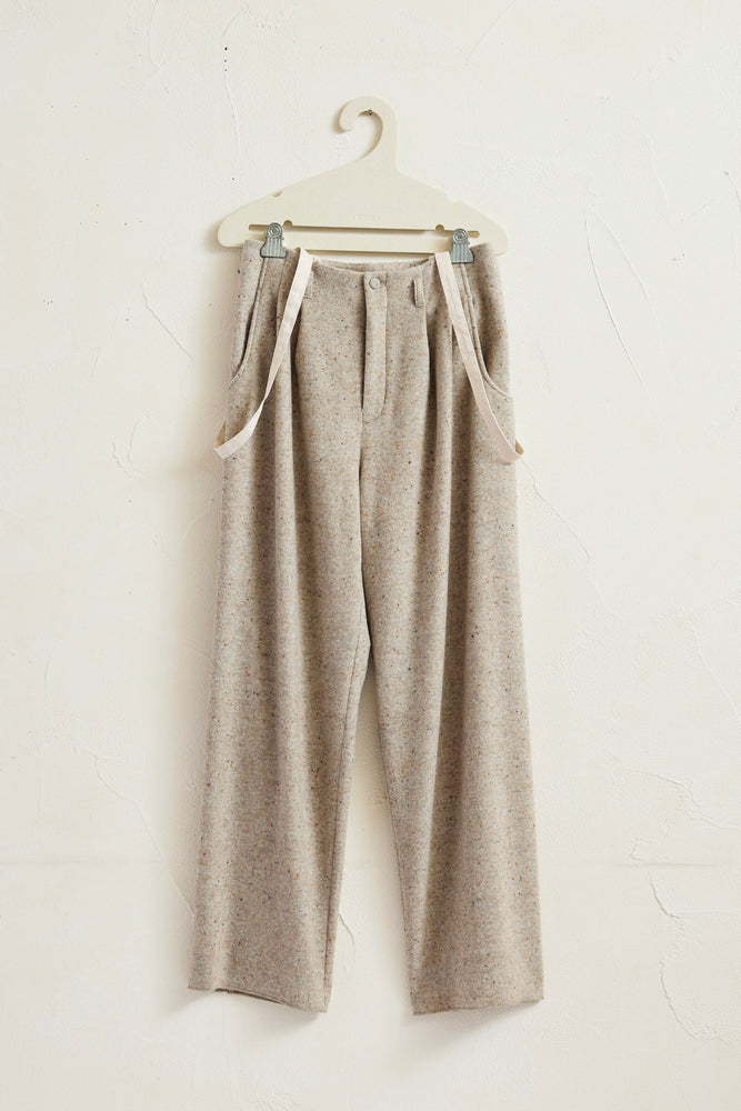 
                  
                    Mix Wool Suspender Pants
                  
                