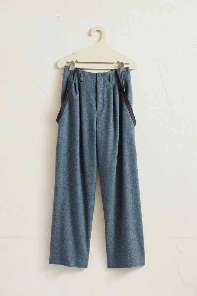 
                  
                    Mix Wool Suspender Pants
                  
                