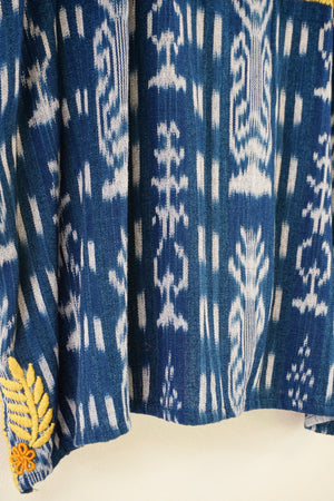 
                  
                    Huipil Embroidered Tunic - Azul Frower
                  
                