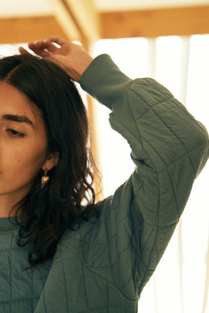 
                  
                    Quilt Jacquard Pullover
                  
                