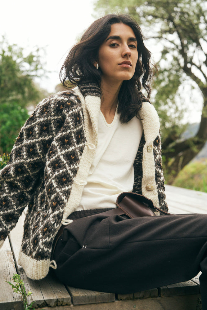 
                  
                    Peru Hand Knit Cardigan
                  
                