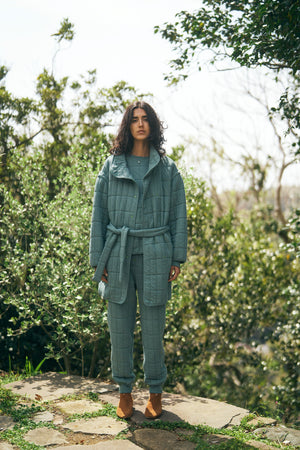 
                  
                    Quilt Jacquard Coat
                  
                