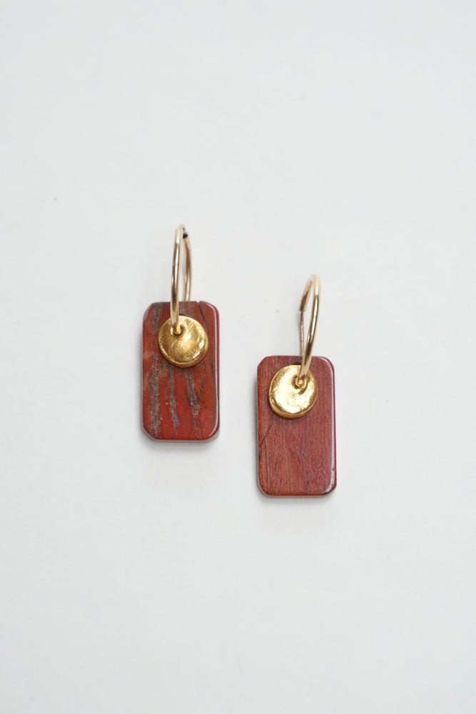 
                  
                    Takara Sol Earrings - Agate and Gold Plated Ⅰ
                  
                