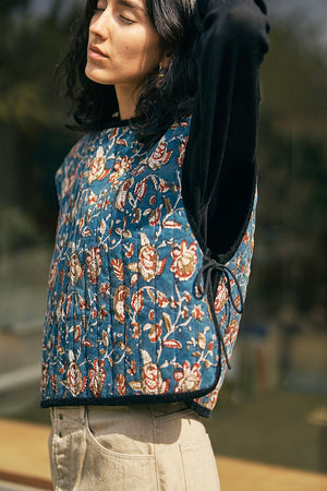 
                  
                    Block Print Quilted Vest
                  
                