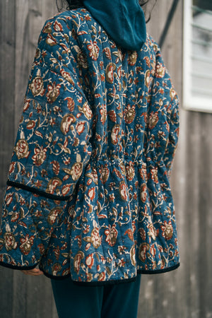 
                  
                    Block Print Quilted Jacket
                  
                
