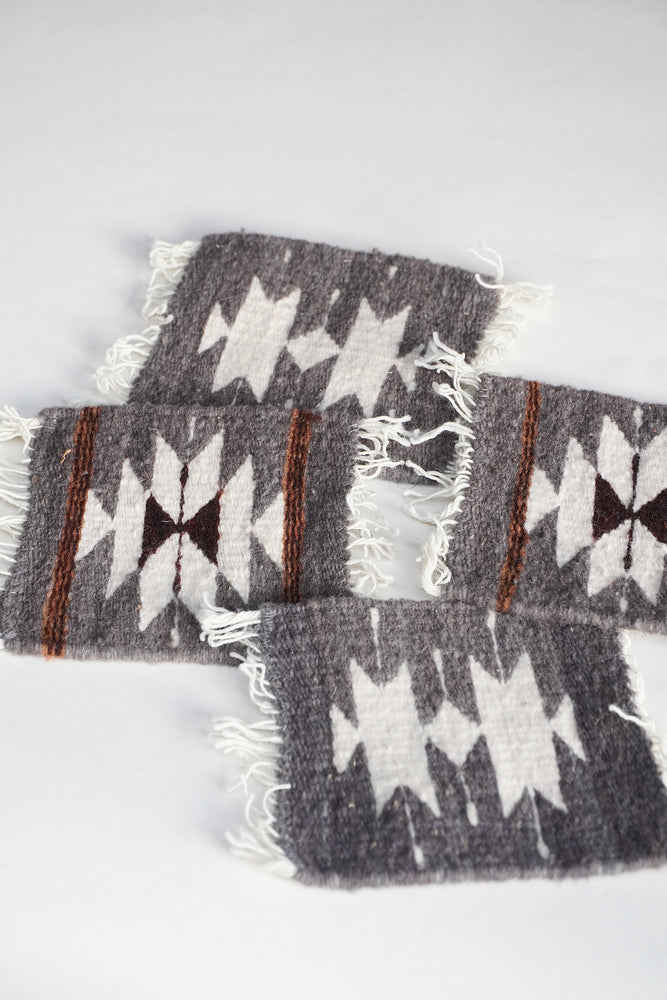 Hand Woven Wool Coaster - Pattern