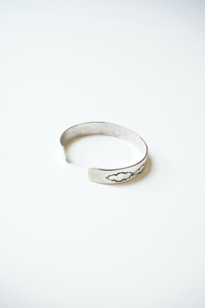 
                  
                    Navajo Vintage Silver Bangle - A
                  
                